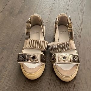Toga embellished flat sandals